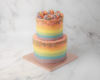 arapina vegan & gluten free double tiered cake