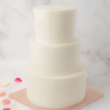 three tier classic wedding cake