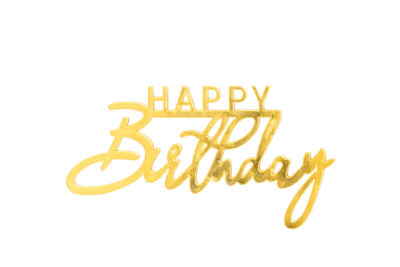 happy birthday topper