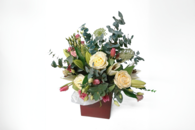 bouquet of white roses